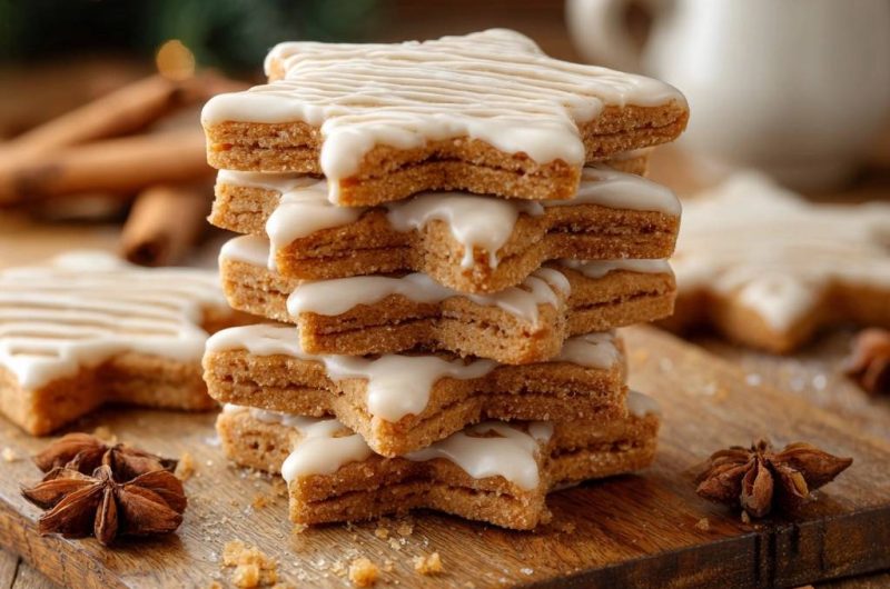 Zimtstern-Mürbeteigplätzchen (Nie wieder brüchiger Teig!)