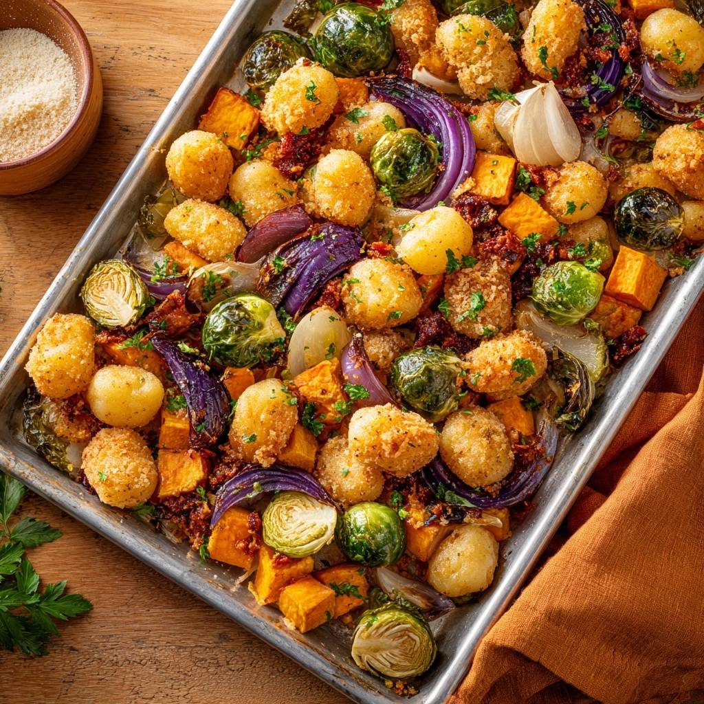 Knusprige Parmesan-Gnocchi vom Blech