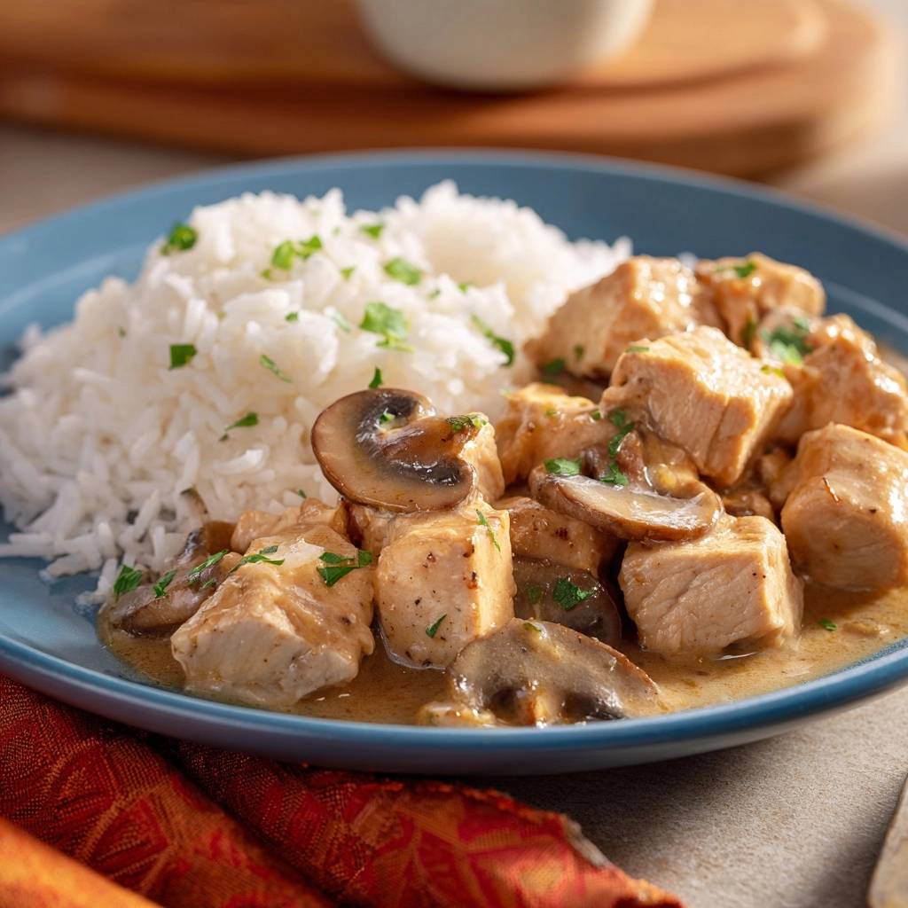 Cremiges Pilz-Rahm-Geschnetzeltes