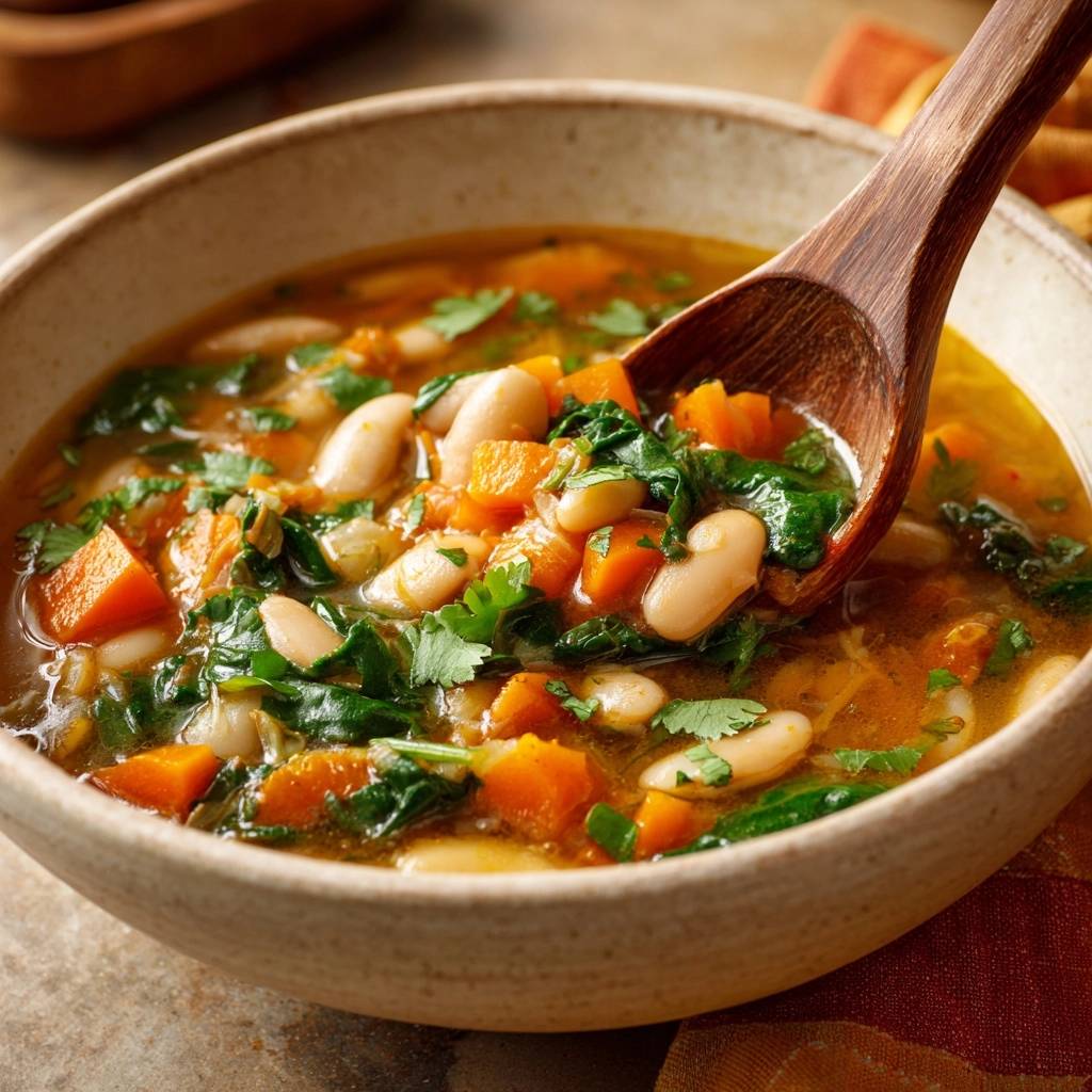 Herzhafter Weisse-Bohnen-Eintopf