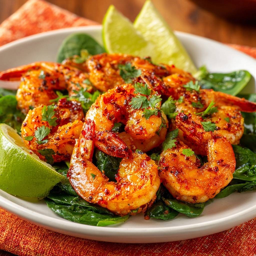 Pikante Chili-Knoblauch-Garnelen