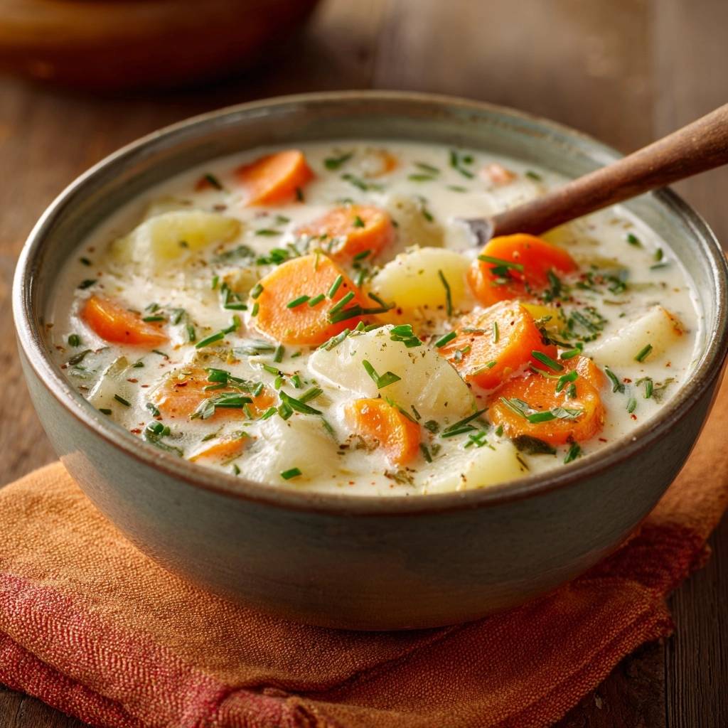 Cremiger Kartoffel-Möhren-Eintopf