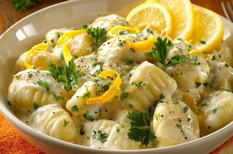 Cremige Zitronen-Gnocchi