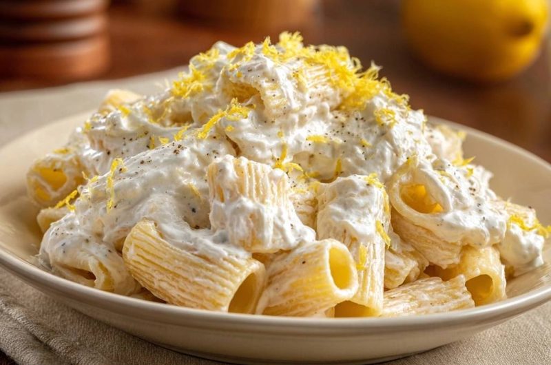 Cremige Zitronen-Ricotta-Rigatoni