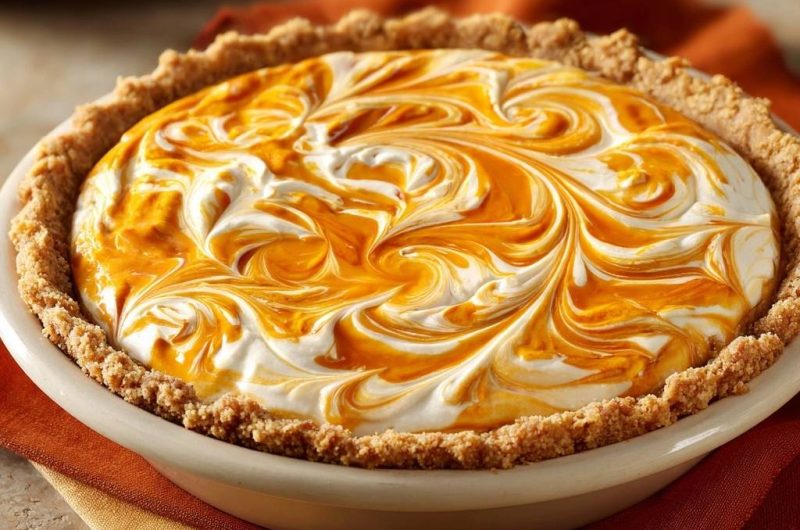 Cremiger Kürbis-Swirl-Kuchen (Der Anti-Matsche-Boden)