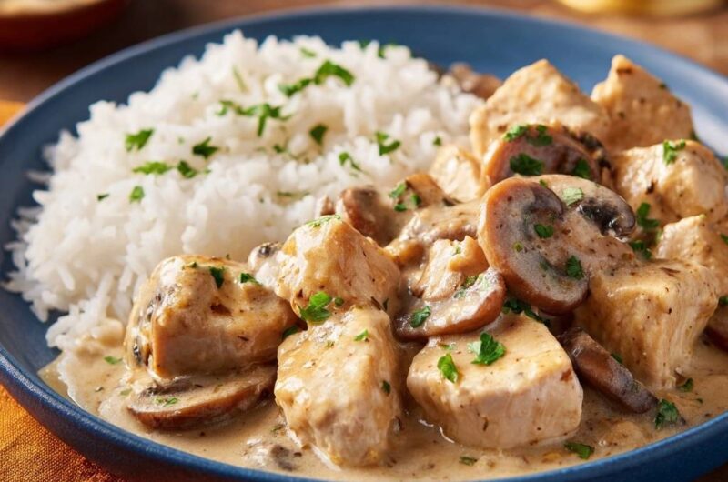 Cremiges Pilz-Rahm-Geschnetzeltes