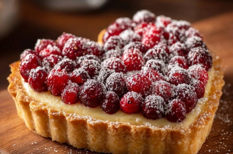 Herz-Beeren-Tarte mit Vanillecreme (Der Anti-Matsche-Boden)