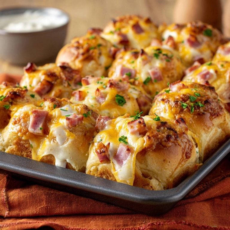 Herzhafte Schinken-Käse-Zupfbrötchen: Saftig & Goldbraun
