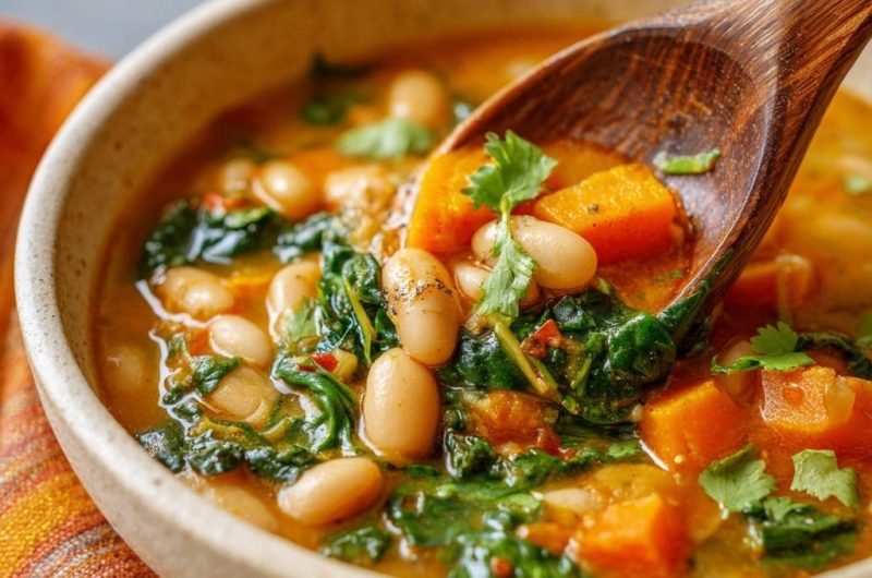 Herzhafter Weisse-Bohnen-Eintopf