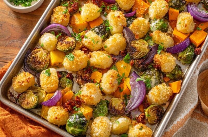 Knusprige Parmesan-Gnocchi vom Blech