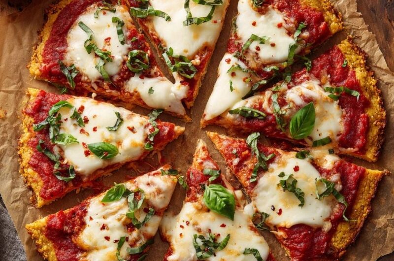 Mediterrane Blumenkohl-Pizza