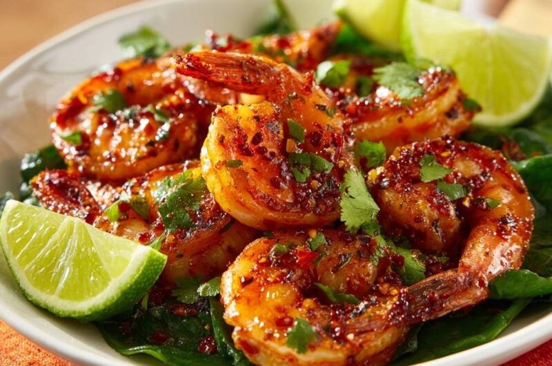 Pikante Chili-Knoblauch-Garnelen