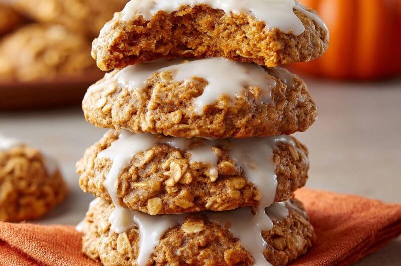 Saftige Kürbis-Haferflocken-Cookies