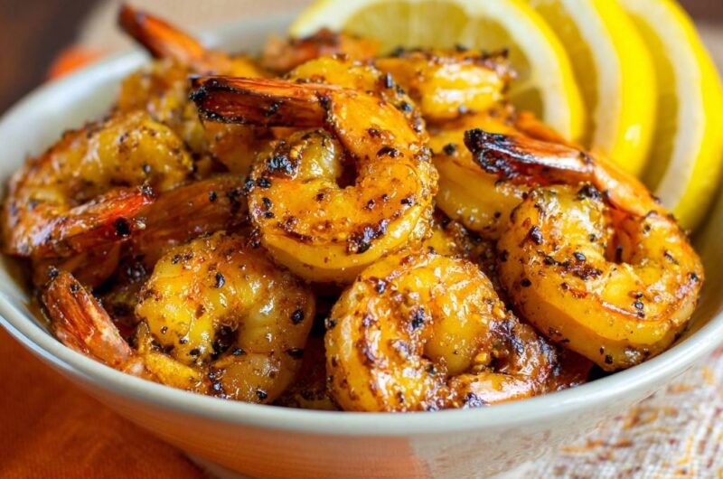 Würzige Zitronen-Knoblauch-Garnelen