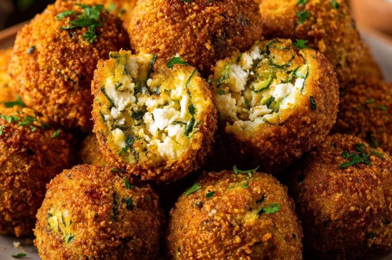 Zucchini-Feta-Bällchen