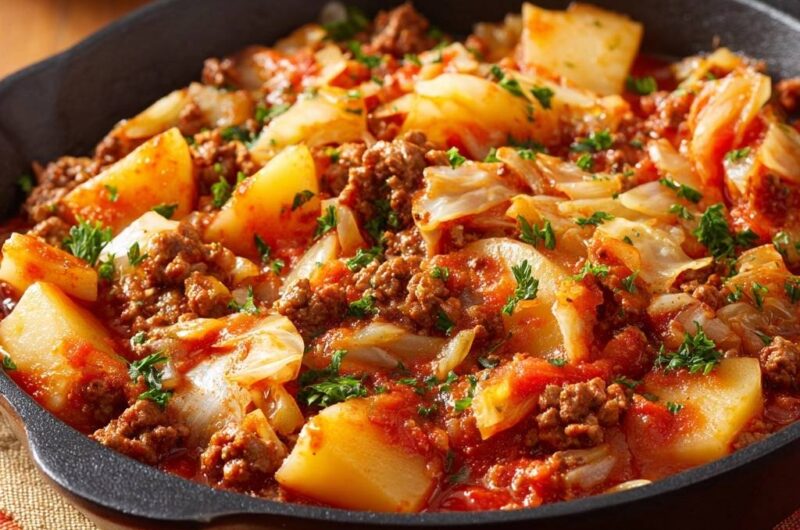 Kohl-Hackfleisch-Pfanne