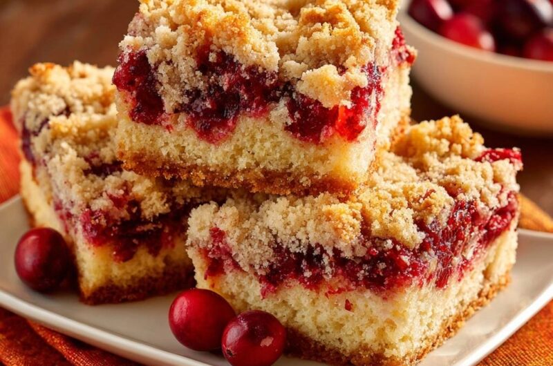 Cranberry-Streuselkuchen