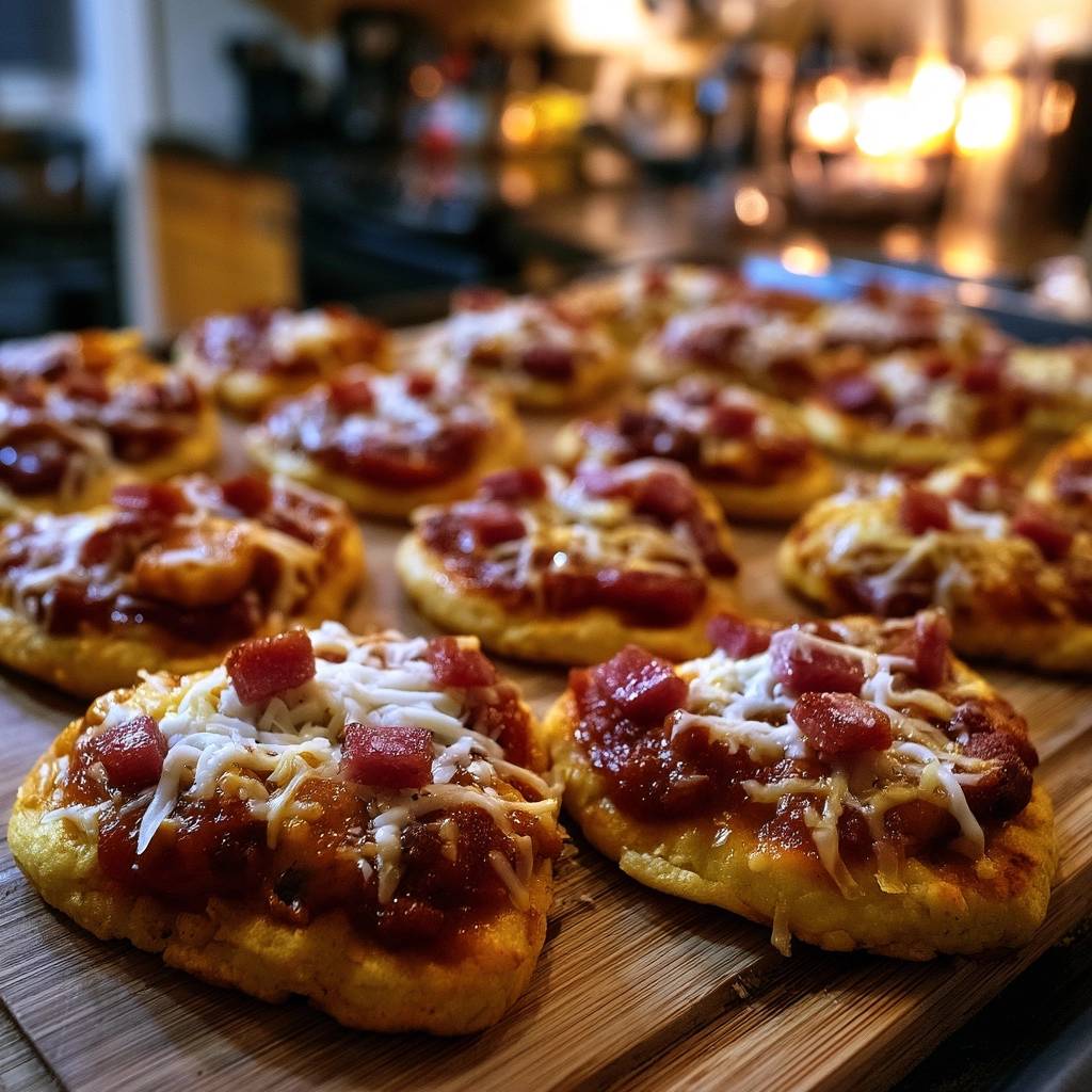 Herzhafte Mini-Pizzen mit Bacon (Der Anti-Matsche-Boden)
