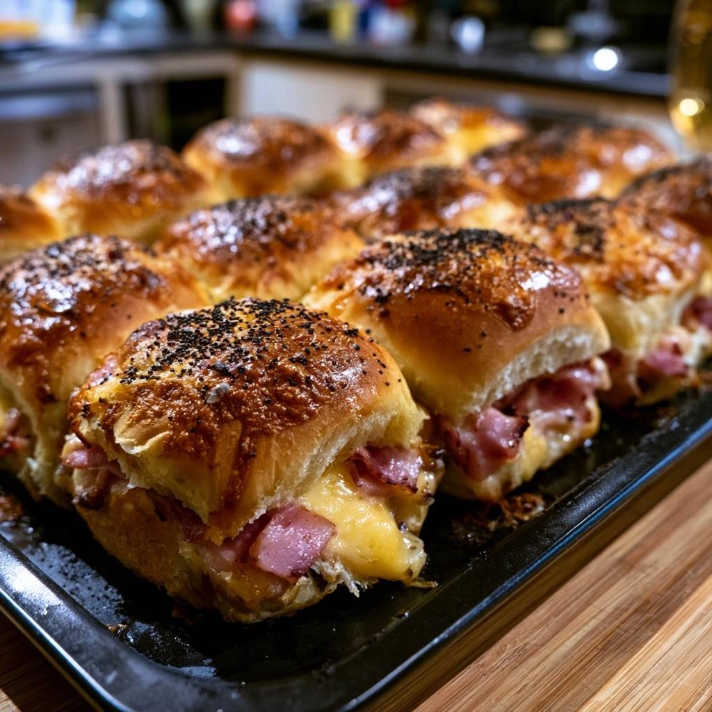 Herzhafte Schinken-Käse-Slider