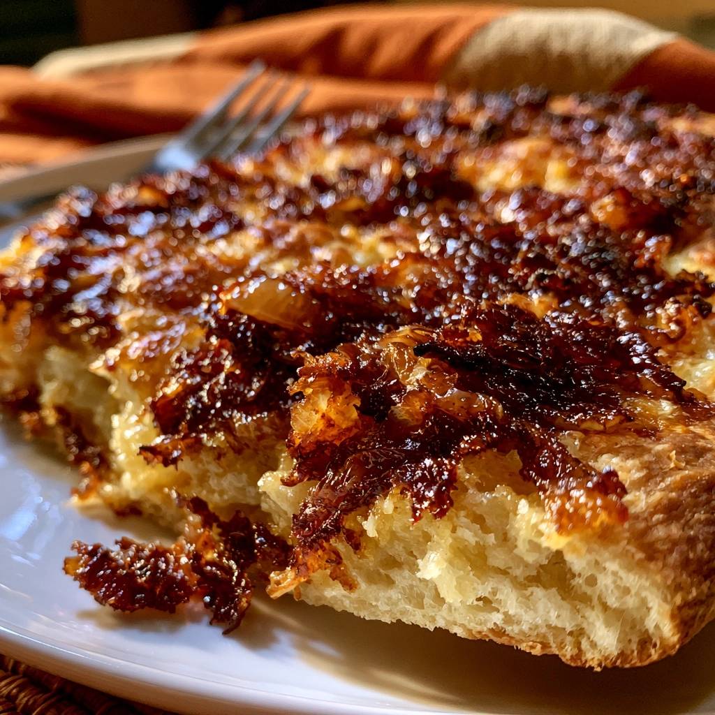 Karamellisierte Zwiebel-Focaccia