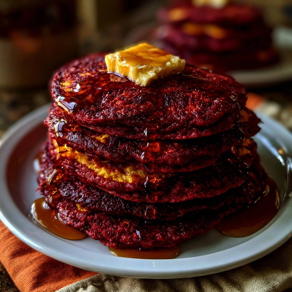 Fluffige Rote-Bete-Pancakes