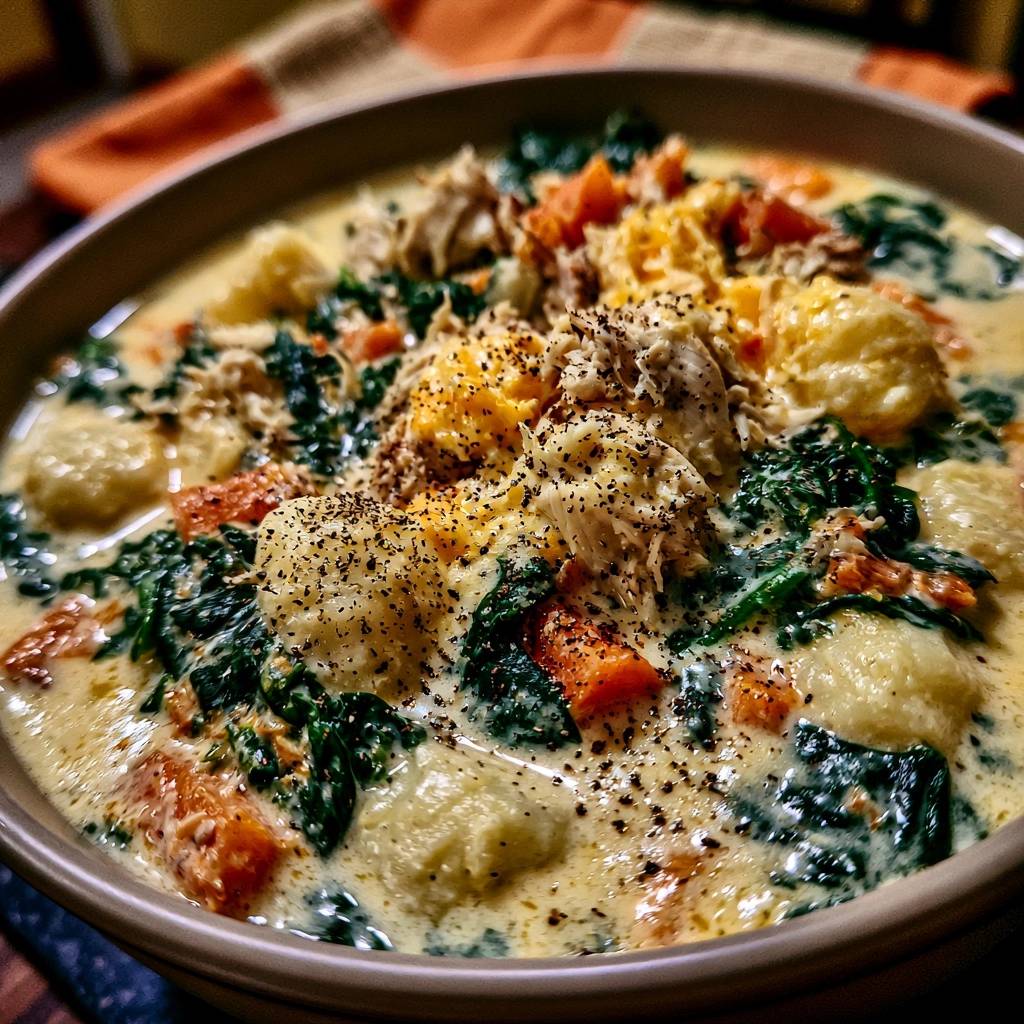 Cremige Gnocchi-Hähnchen-Pfanne