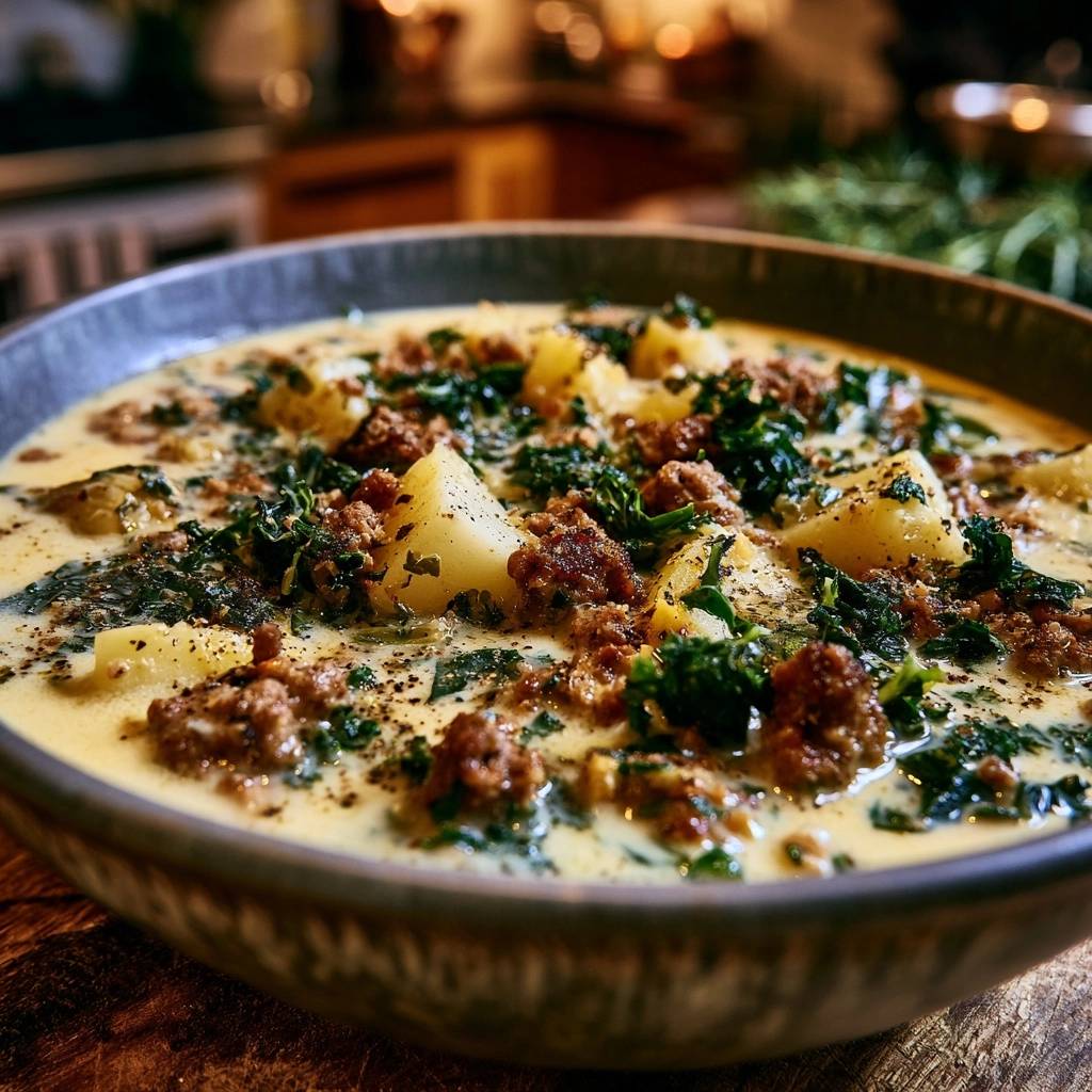 Cremige Zuppa Toscana mit Grünkohl