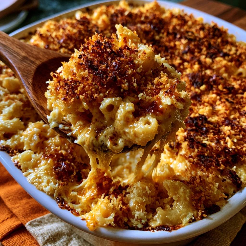 Cremige Mac und Cheese mit Knusperkruste