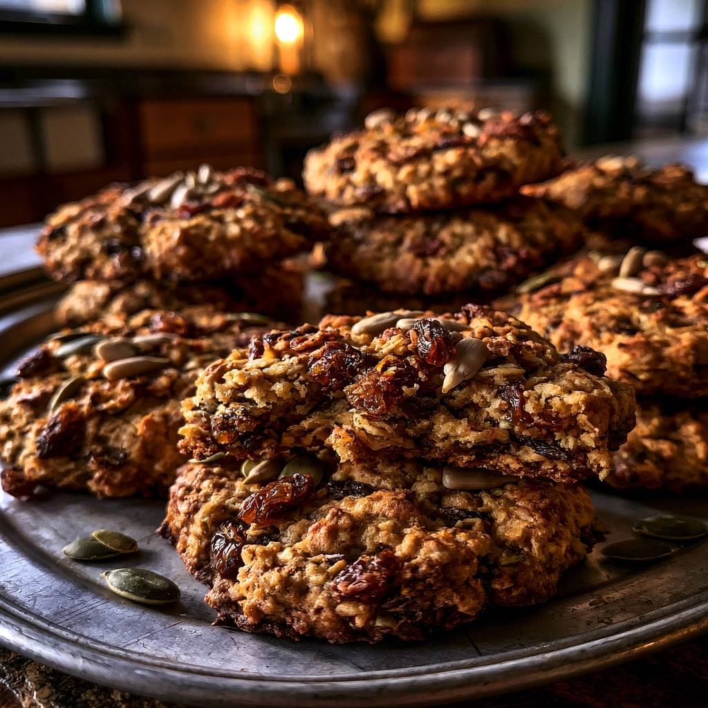Saftige Haferflocken-Rosinen-Cookies
