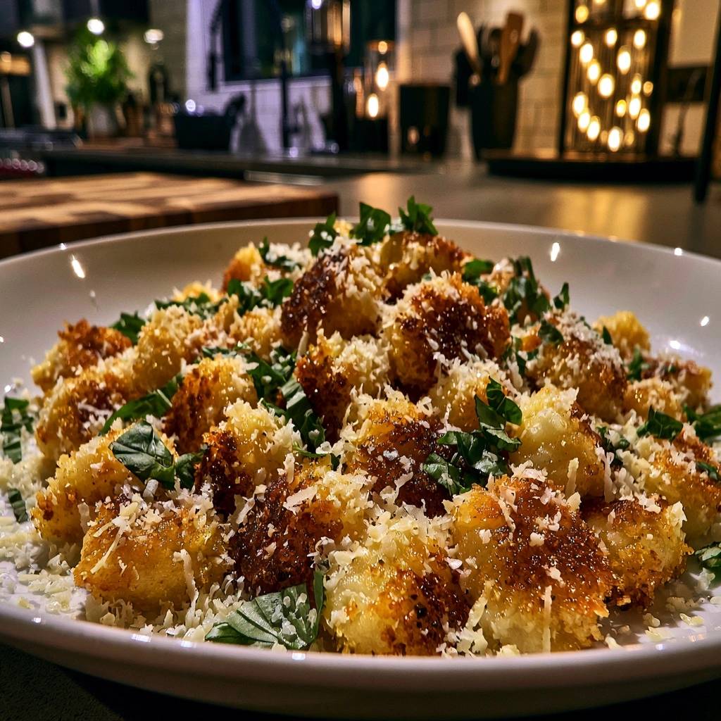 Goldbraun geröstete Gnocchi