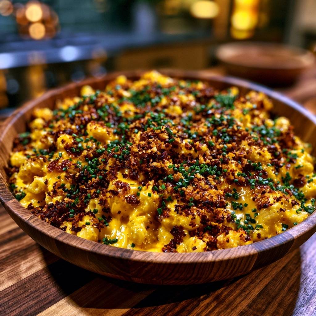 Cremige Mac und Cheese mit Knusper-Topping