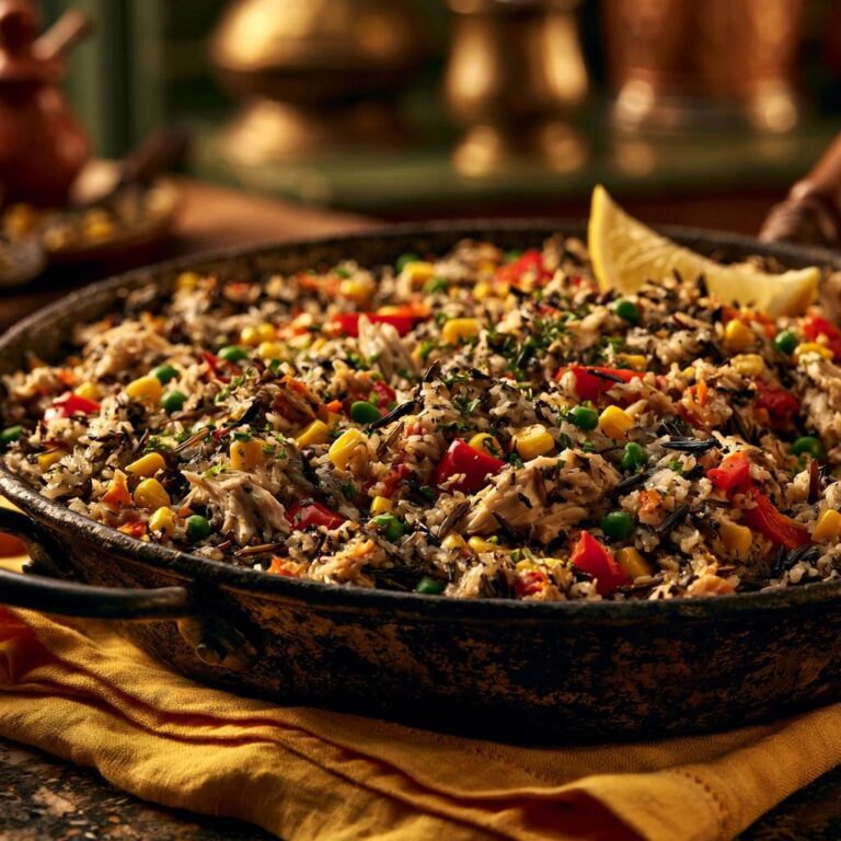 Bunte Wildreis-Pfanne mit Hähnchen: Rezept ohne Matsch-Garantie
