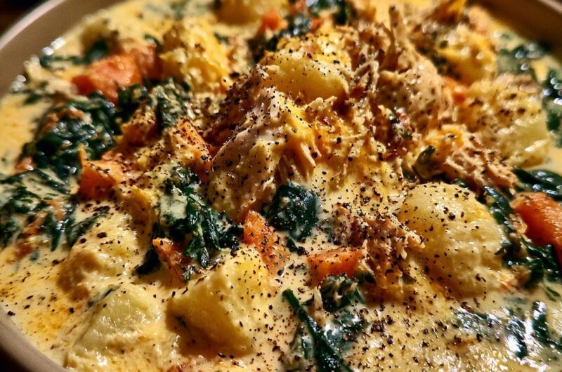 Cremige Gnocchi-Hähnchen-Pfanne