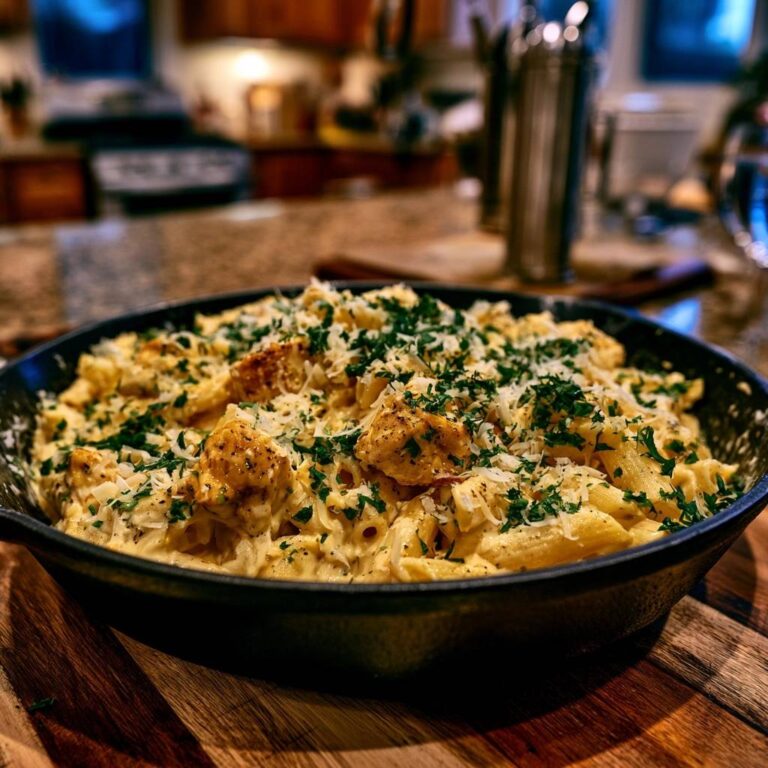 Cremige Hähnchen-Penne aus der Pfanne: Das 20-Minuten-Rezept