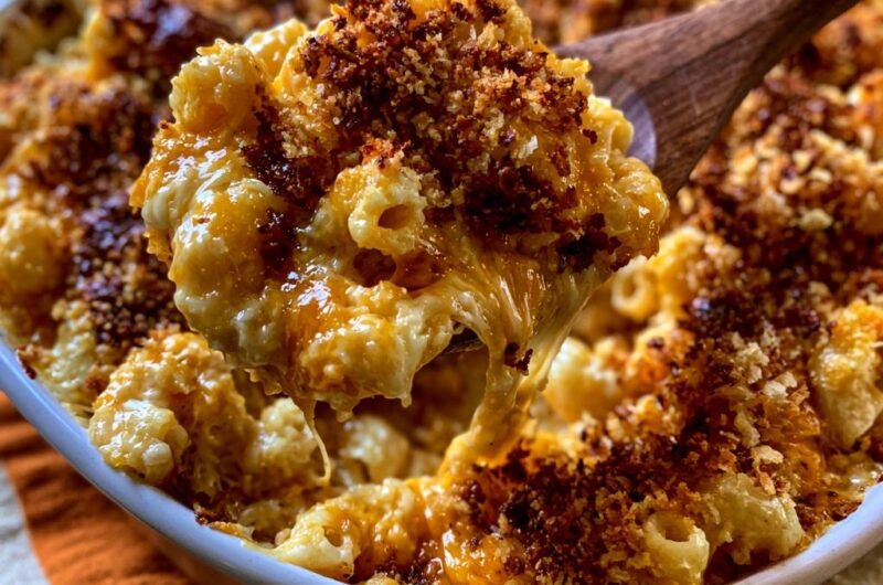 Cremige Mac und Cheese mit Knusperkruste