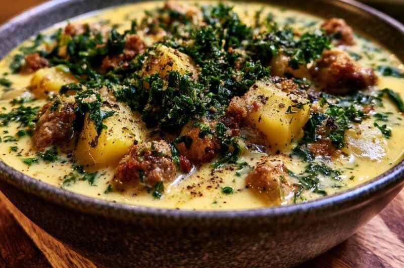 Cremige Zuppa Toscana mit Grünkohl