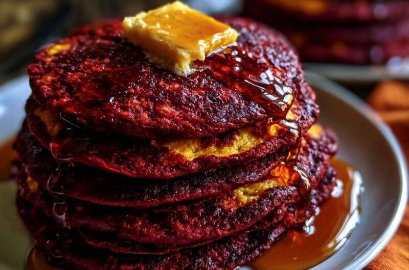 Fluffige Rote-Bete-Pancakes
