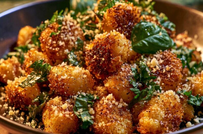 Goldbraun geröstete Gnocchi