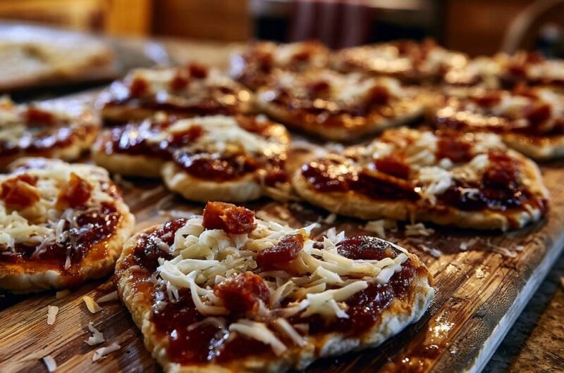 Herzhafte Mini-Pizzen mit Bacon (Der Anti-Matsche-Boden)