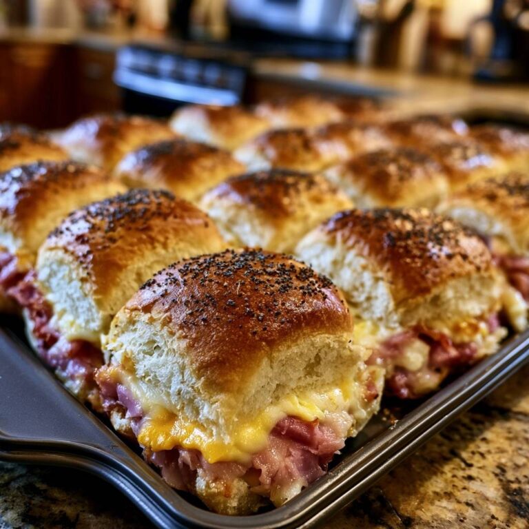 Herzhafte Schinken-Käse-Slider: Das ultimative Party-Rezept