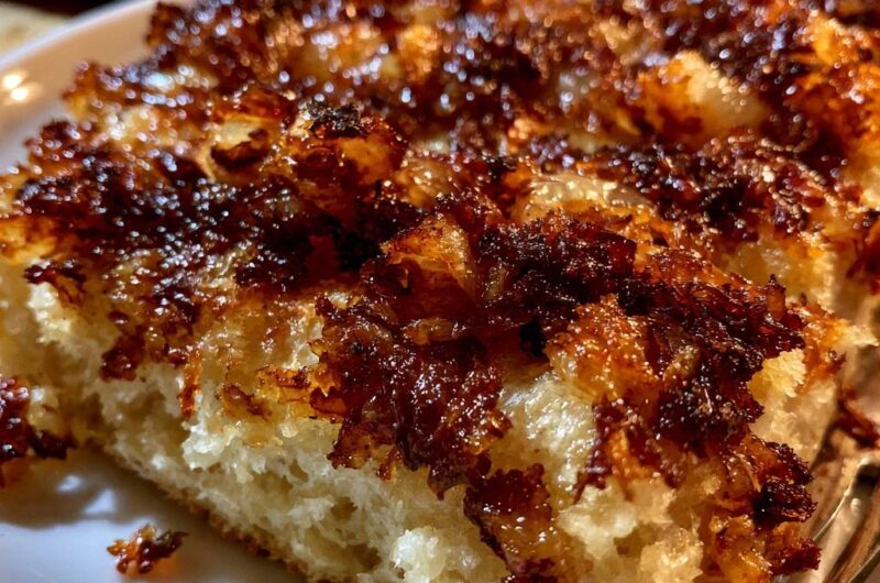 Karamellisierte Zwiebel-Focaccia
