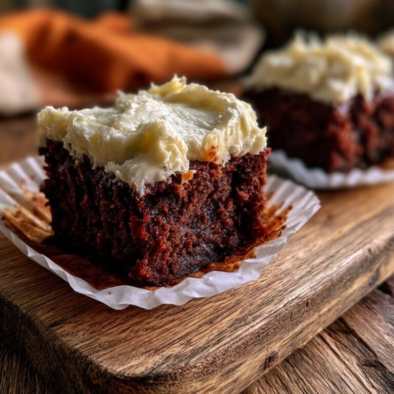 Saftige Schokoladen-Brownies mit Vanille-Frosting