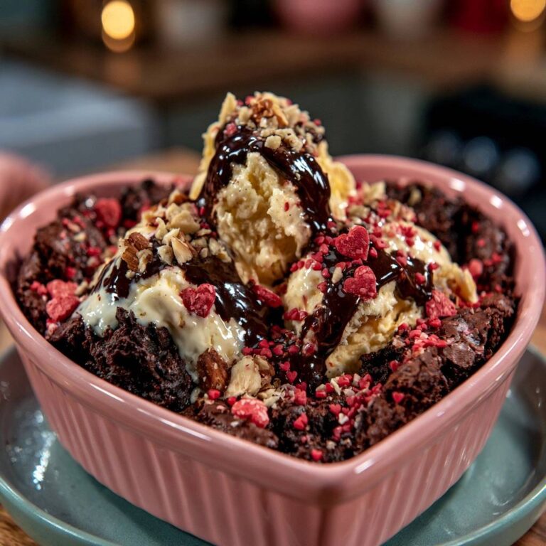 Warmer Schokoladen-Brownie-Auflauf: Außen kross, innen weich