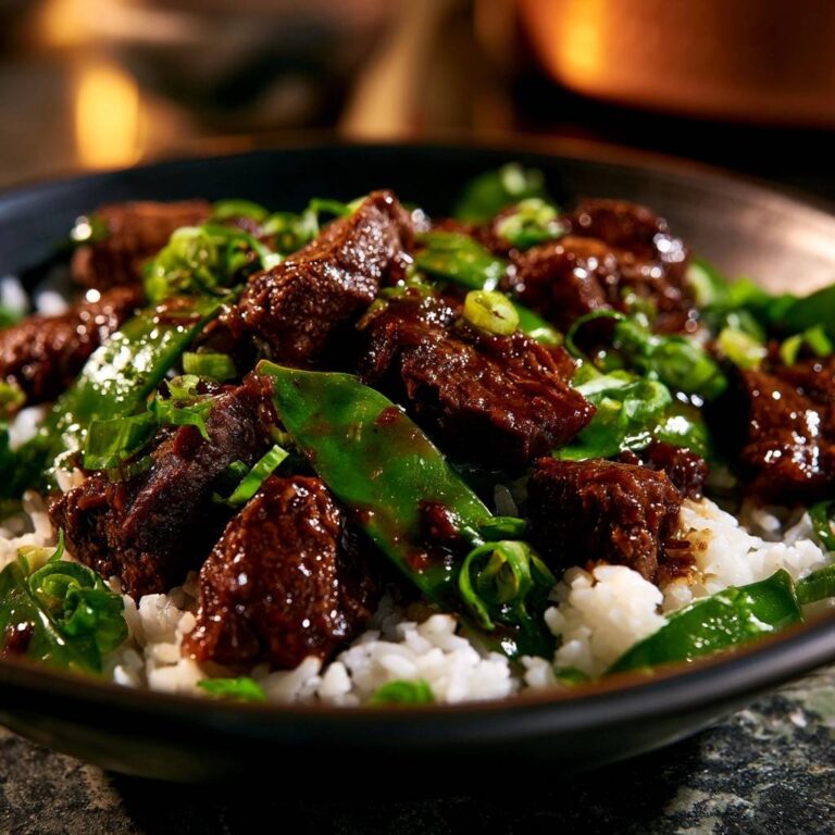 Zartes Rindfleisch-Stir-Fry mit Zuckerschoten
